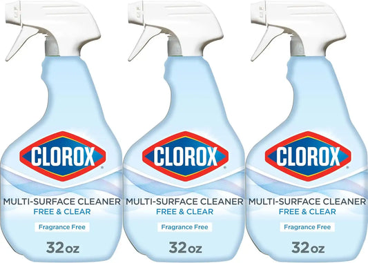 Clorox Free & Clear Multi-Surface Cleaner, 32 fl. oz., 3 Pack