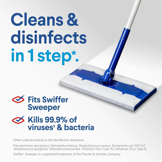 Clorox Disinfecting Wet Mopping Cloths, Rain Clean, 24 Ct., 2 Pack