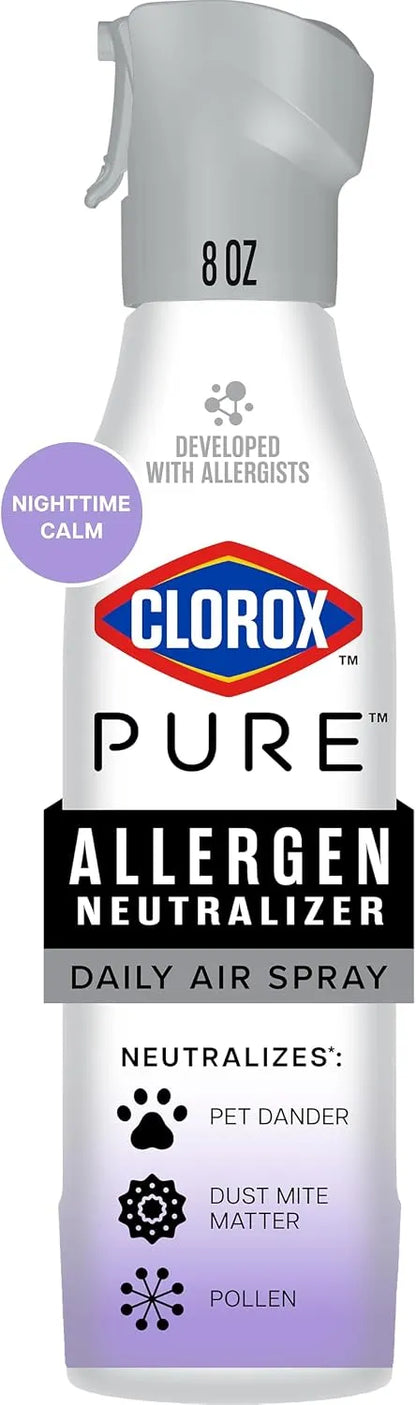 Clorox PURE Allergen Neutralizer Daily Air Spray, Nighttime Calm, 8 fl. oz.
