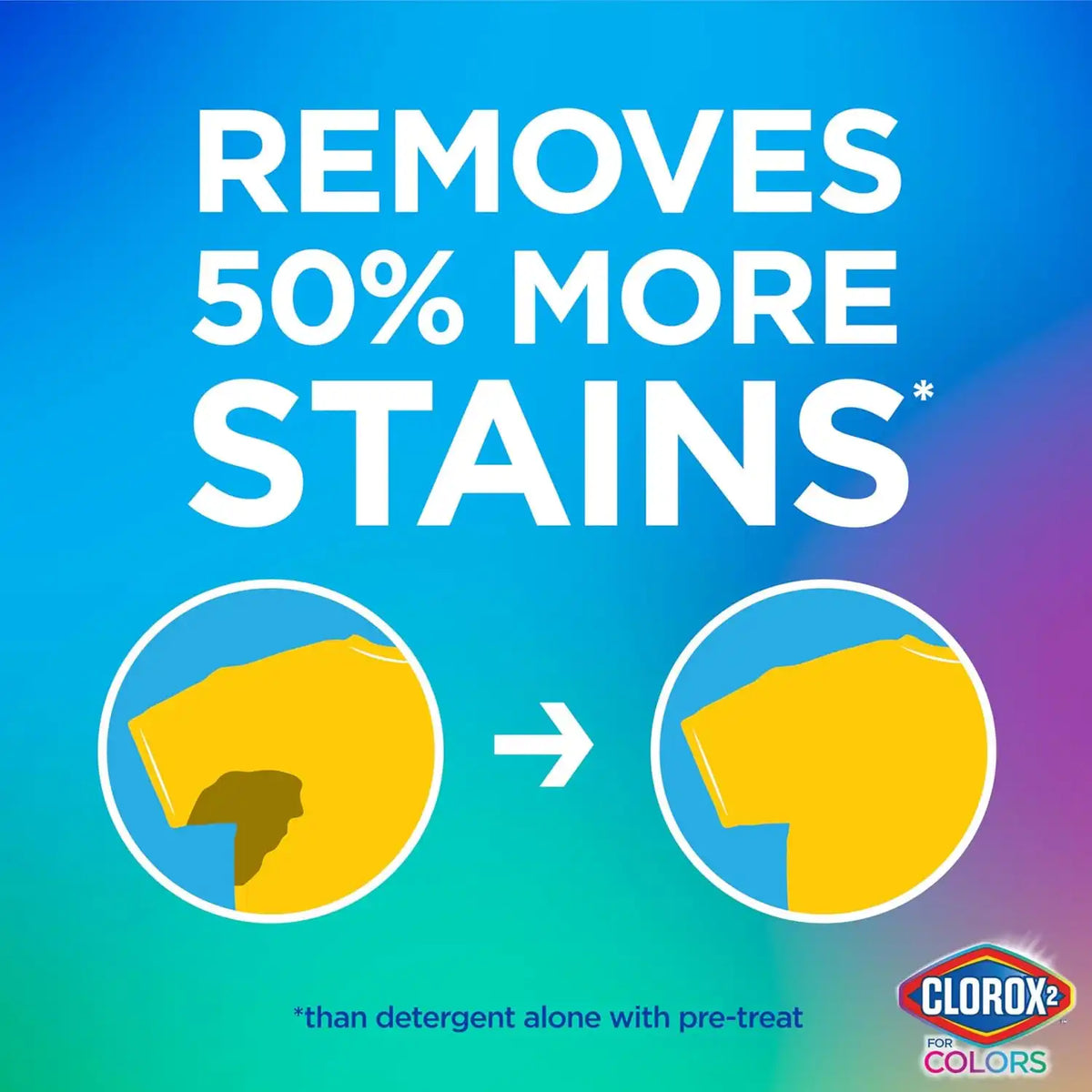 Clorox 2 Laundry Stain Remover and Color Booster Pack, 40 Count