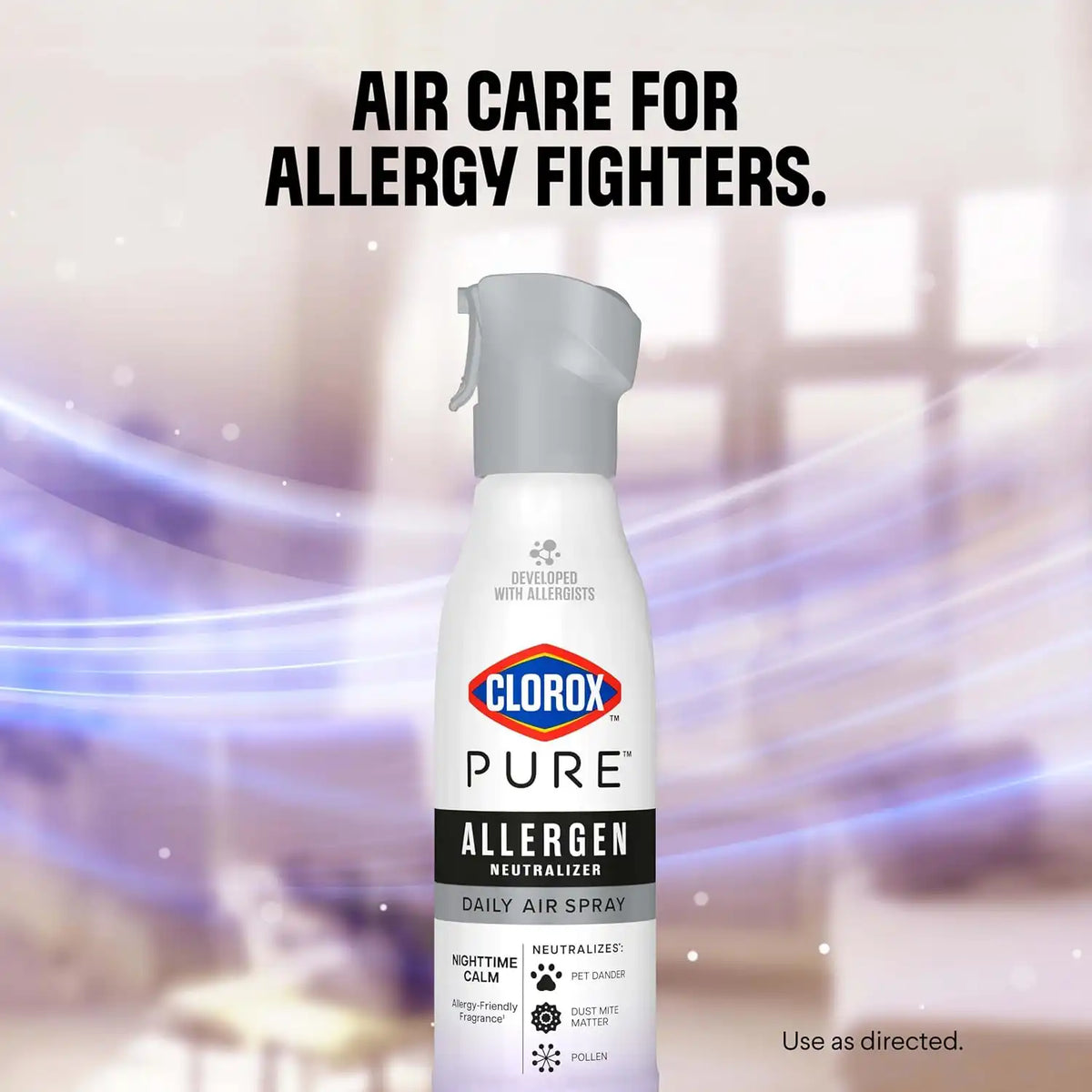 Clorox PURE Allergen Neutralizer Daily Air Spray, Nighttime Calm, 8 fl. oz.