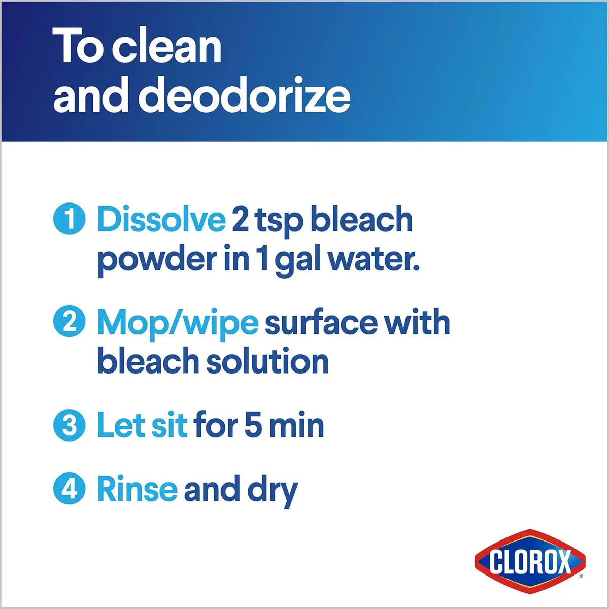 Clorox Concentrated Bleach Powder, 21.1 oz.