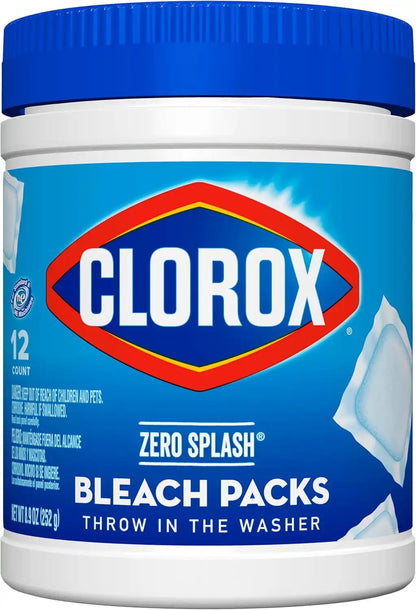 Clorox Zero Splash Bleach Packs, 12 Count