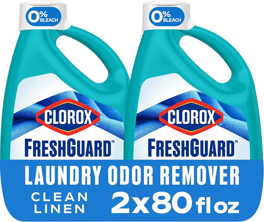 Clorox FreshGuard Liquid Laundry Odor Remover, Clean Linen Scent, 42 fl.oz.