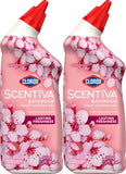 Clorox Scentiva Bathroom Toilet Cleaning Gel, Cherry Blossom and Peach, 24 Fluid Ounces (Pack of 2)