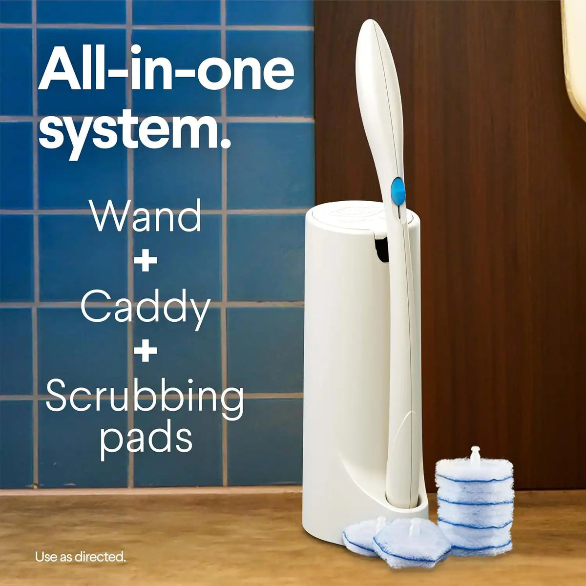 Clorox ToiletWand Toilet Cleaning Kit, 1 Starter Kit with 16 Refill Heads