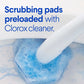 Clorox ToiletWand Toilet Cleaning Kit, 1 Starter Kit with 16 Refill Heads