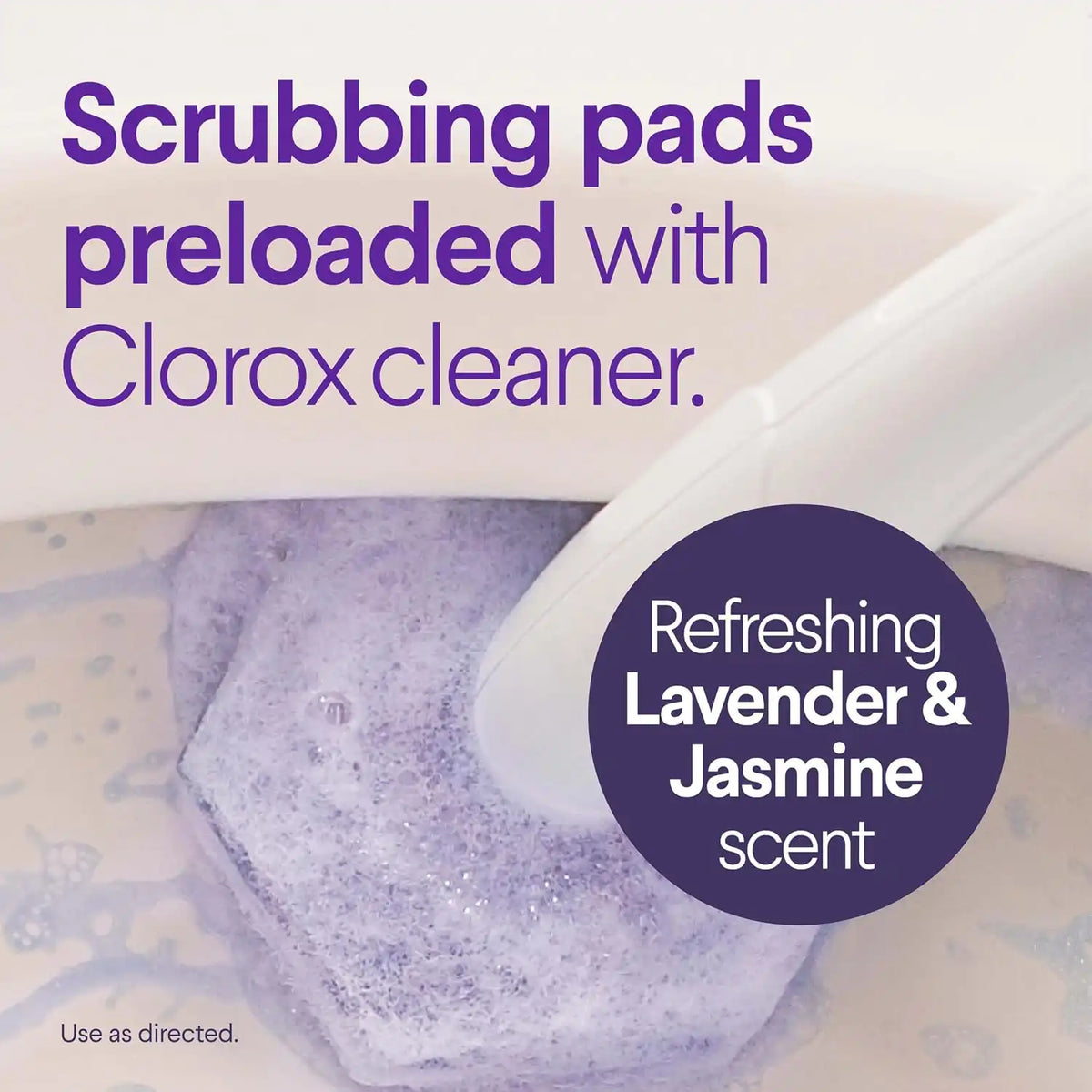 Clorox Scentiva ToiletWand Refills Value Pack, Lavender and Jasmine, 20 Ct.