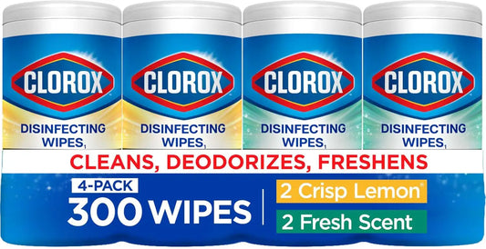 Clorox Disinfecting Wipes Cleaning Variety Pack, 75 Count, 4 Pack