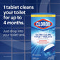 Clorox Ultra Clean Toilet Tablets Bleach & Blue, 2.47 oz., 4 Ct.
