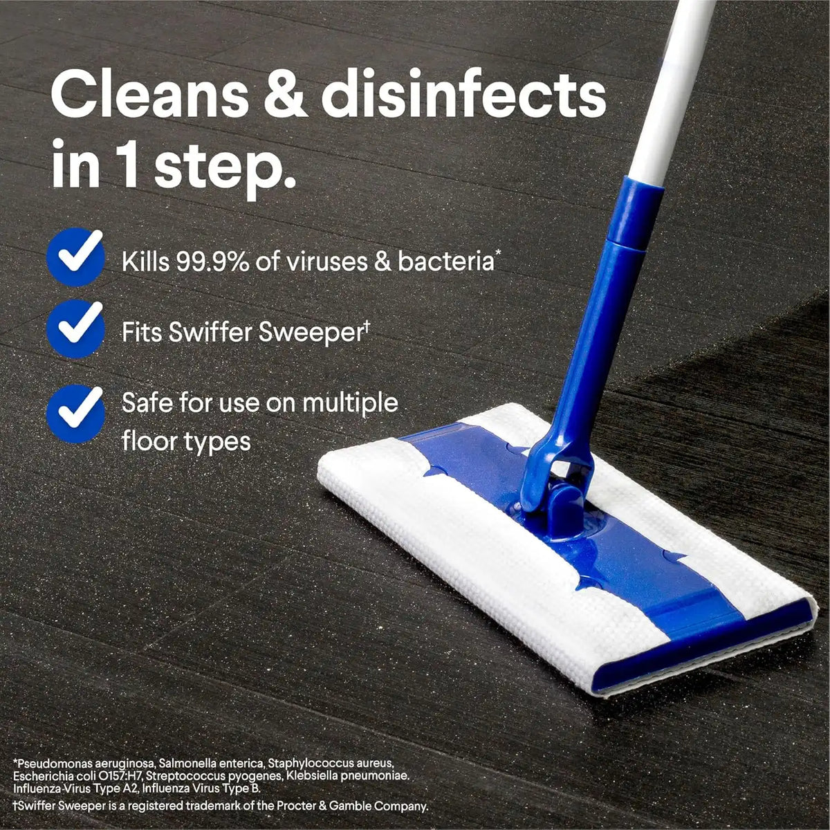 Clorox Scentiva Disinfecting Wet Mop Pad, Coconut Waterlily, 24 Ct., 2 Pack