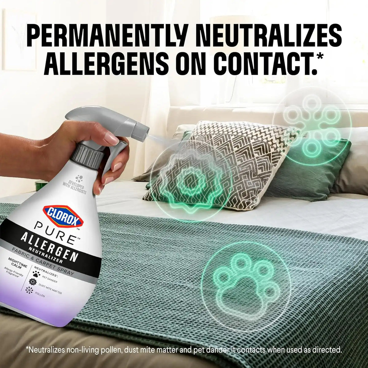 Clorox PURE Allergen Neutralizer Fabric and Carpet Spray, 26 fl. oz.